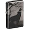 Zippo 2024 Zippo Wolves Design, Black Ice, Photo Image 360Degrees ZIP-49188 - alternate 1
